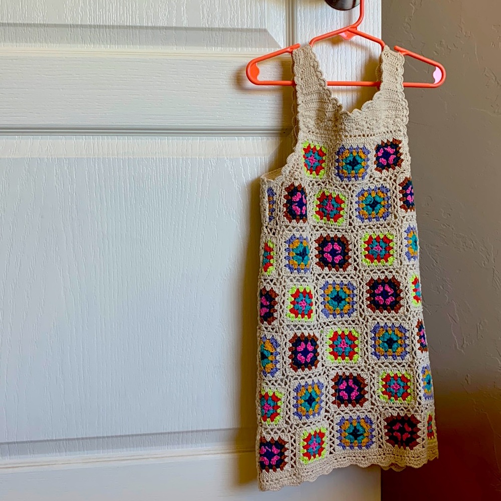 Zara crochet granny square girls dress SOLD OUT